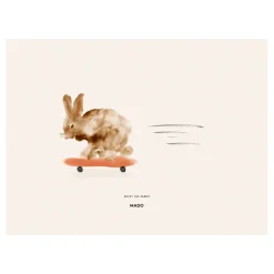 Outlet Paper Collective Lámina Rocky the Rabbit, 30x40 cm BeigeBlancoNaranjaMarrón