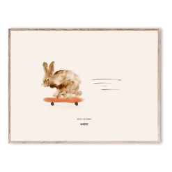 Outlet Paper Collective Lámina Rocky the Rabbit, 30x40 cm BeigeBlancoNaranjaMarrón