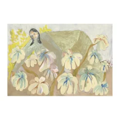 Hot Fine Little Day Lámina Rose garden, 50x70 cm Amarillo