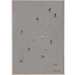 Outlet Fine Little Day Lámina Skiers 50x70 cm, Gris