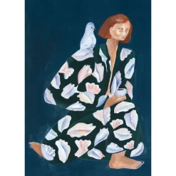 Clearance Fine Little Day Lámina Skrud Snäcka, 50x70 cm Azul