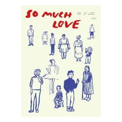 Discount Paper Collective Lámina So Much Love, 50x70 cm AzulBeigeRojo