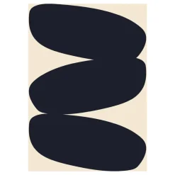Outlet Paper Collective Lámina Solid Shapes 01, 50x70 cm Negro
