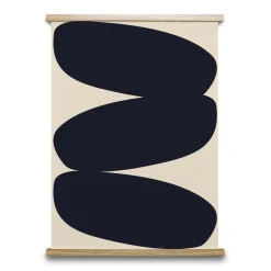 Outlet Paper Collective Lámina Solid Shapes 01, 50x70 cm Negro