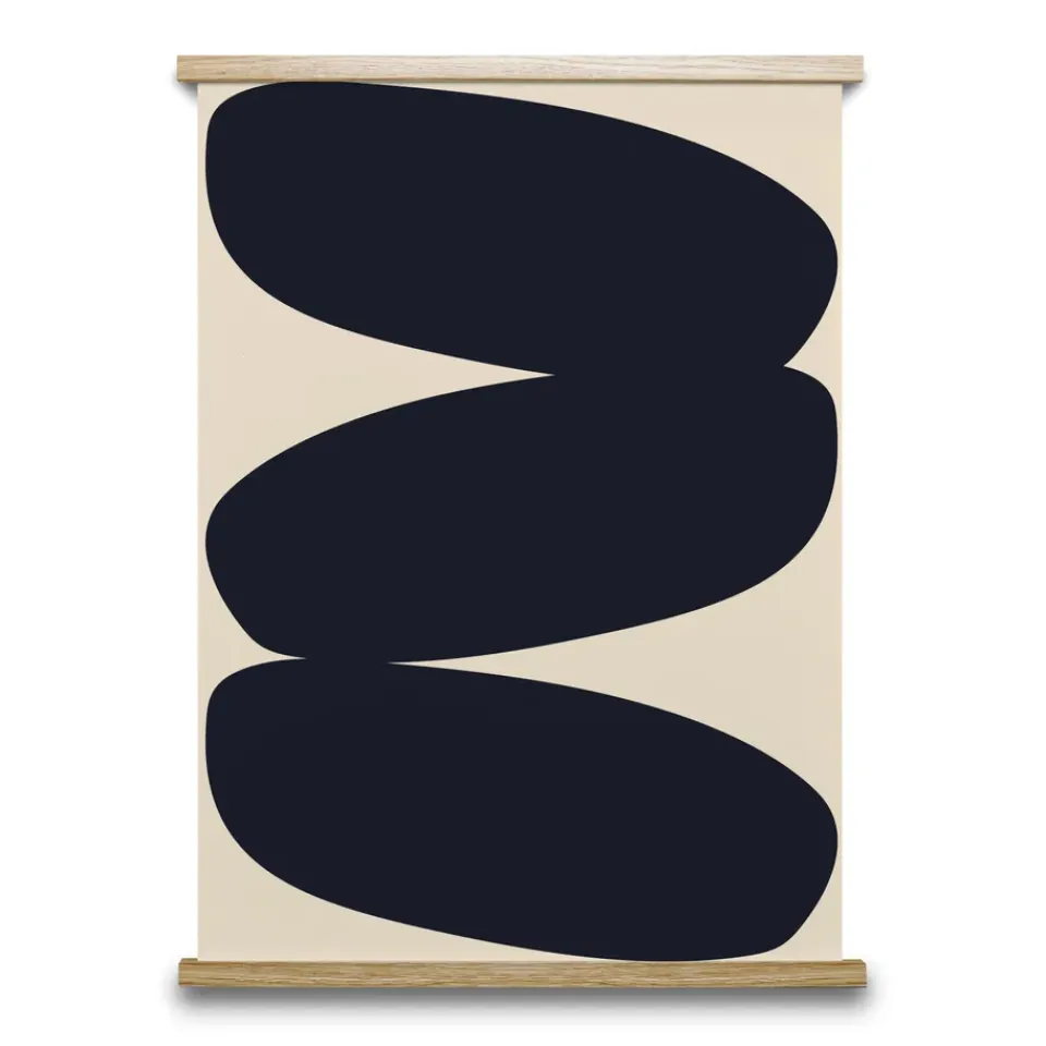 Outlet Paper Collective Lámina Solid Shapes 01, 50x70 cm Negro