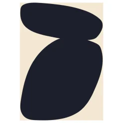 Clearance Paper Collective Lámina Solid Shapes 03, 50x70 cm Negro