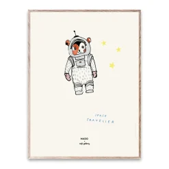 Discount Paper Collective Lámina Space Traveller, 30x40 cm GrisMulti