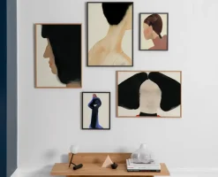 Hot Paper Collective Lámina The Black Hair, 50x70 cm NegroMarrónBeige