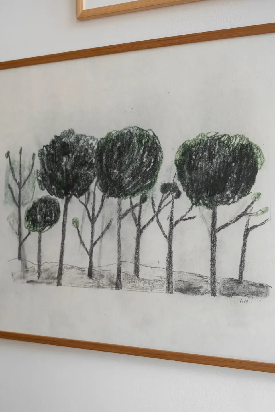 Fine Little Day Lámina Trees 50x70 cm, negro- off white GrisVerdeBlanco