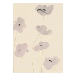 Paper Collective Lámina White Vallmo, 30x40 cm BeigePúrpura