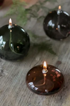 Sale Mette Ditmer Lámpara de aceite Aura small, Brown Marrón