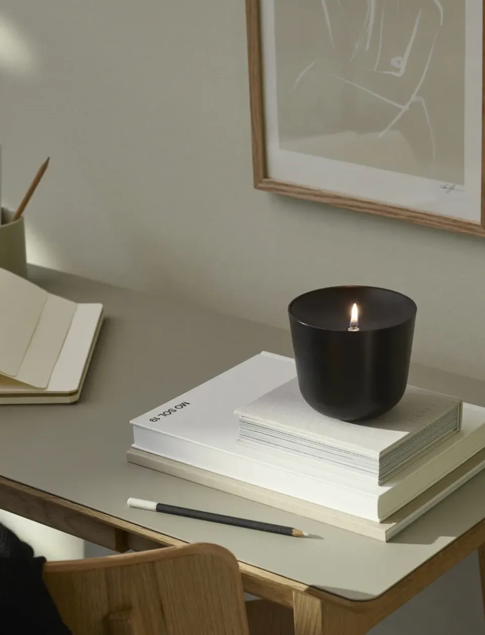 Sale Stelton Lámpara de óleo Solis Ø11,5 cm, Soft black Negro