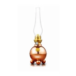 Karlskrona Lampfabrik Lámpara de queroseno Dragsö 38 cm, Cobre Color dorado