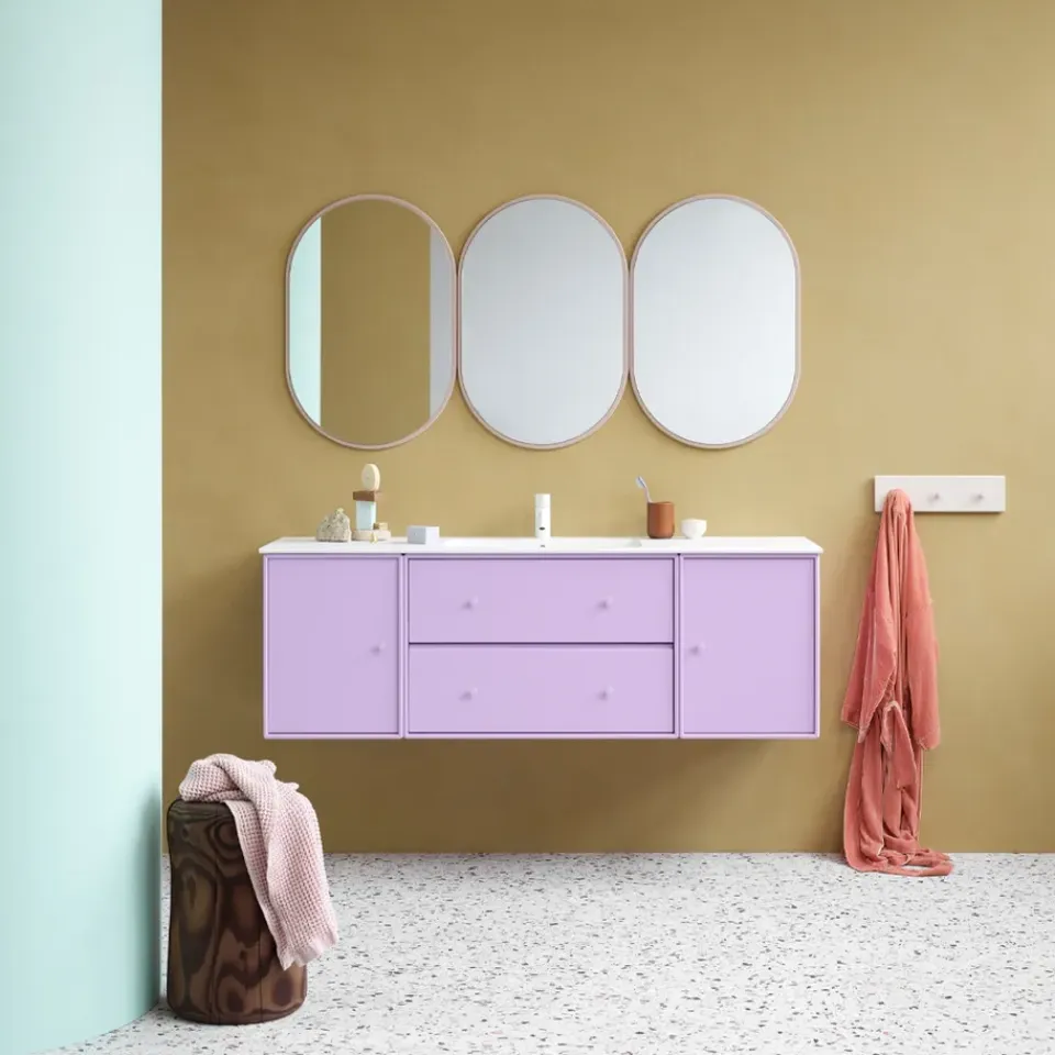 Best Montana LOOK Mirror espejo – SP812R, Rhubarb 151 Rosa