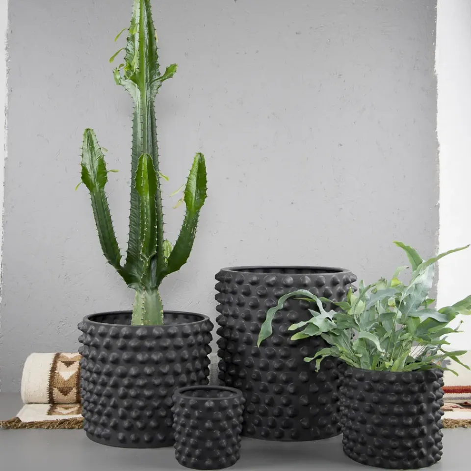 Clearance DBKD Maceta Cloudy, gris oscuro, Mediana, ø 30 cm GrisNegro