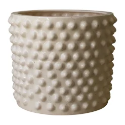 DBKD Maceta Cloudy vanilla, Medium Ø30 cm Blanco