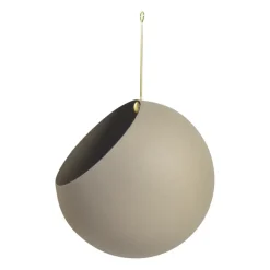 AYTM Maceta colgante GLOBE Ø21 cm h32 cm, Taupe Beige