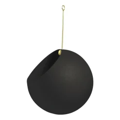 AYTM Maceta colgante GLOBE Ø17 cm h28 cm, Negro