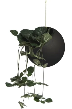AYTM Maceta colgante GLOBE Ø17 cm h28 cm, Negro