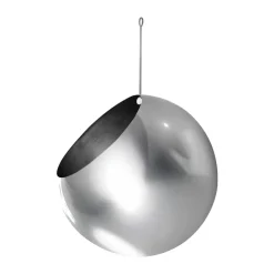 Best AYTM Maceta colgante GLOBE Ø17 cm h28 cm, Plata Plateado