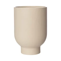 Hot ERNST Maceta con pie , ø15 cm Beige