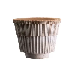 New Bergs Potter Maceta con plato Atlas raw, , Ø16 cm Rosa