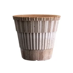 Sale Bergs Potter Maceta con plato Atlas raw, , Ø21 cm Rosa