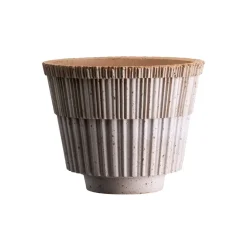 Sale Bergs Potter Maceta con plato Atlas raw, , Ø21 cm Rosa
