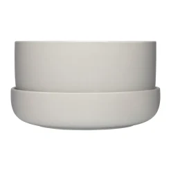 Iittala Maceta con plato Nappula Ø24 cm altura 13 cm, claro Gris