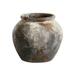 Discount MUUBS Maceta Echo Ø30 cm h25 cm, óxido- Gris