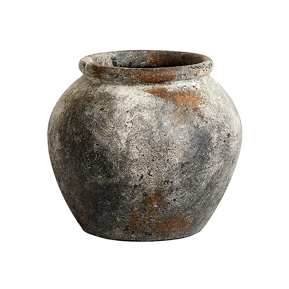 Discount MUUBS Maceta Echo Ø30 cm h25 cm, óxido- Gris