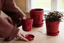 Hot Sagaform Maceta Elise S Ø14 cm, Burdeos Rojo