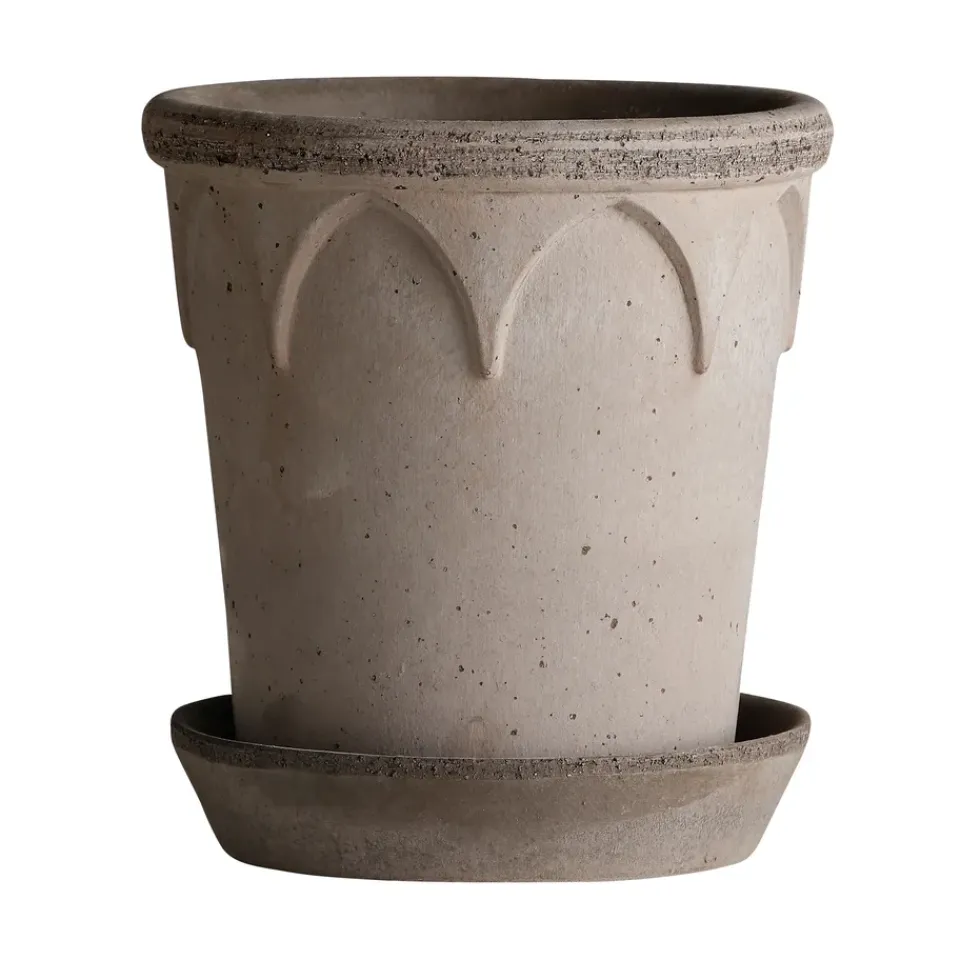 Bergs Potter Maceta Elizabeth Ø18 cm, Grey Gris