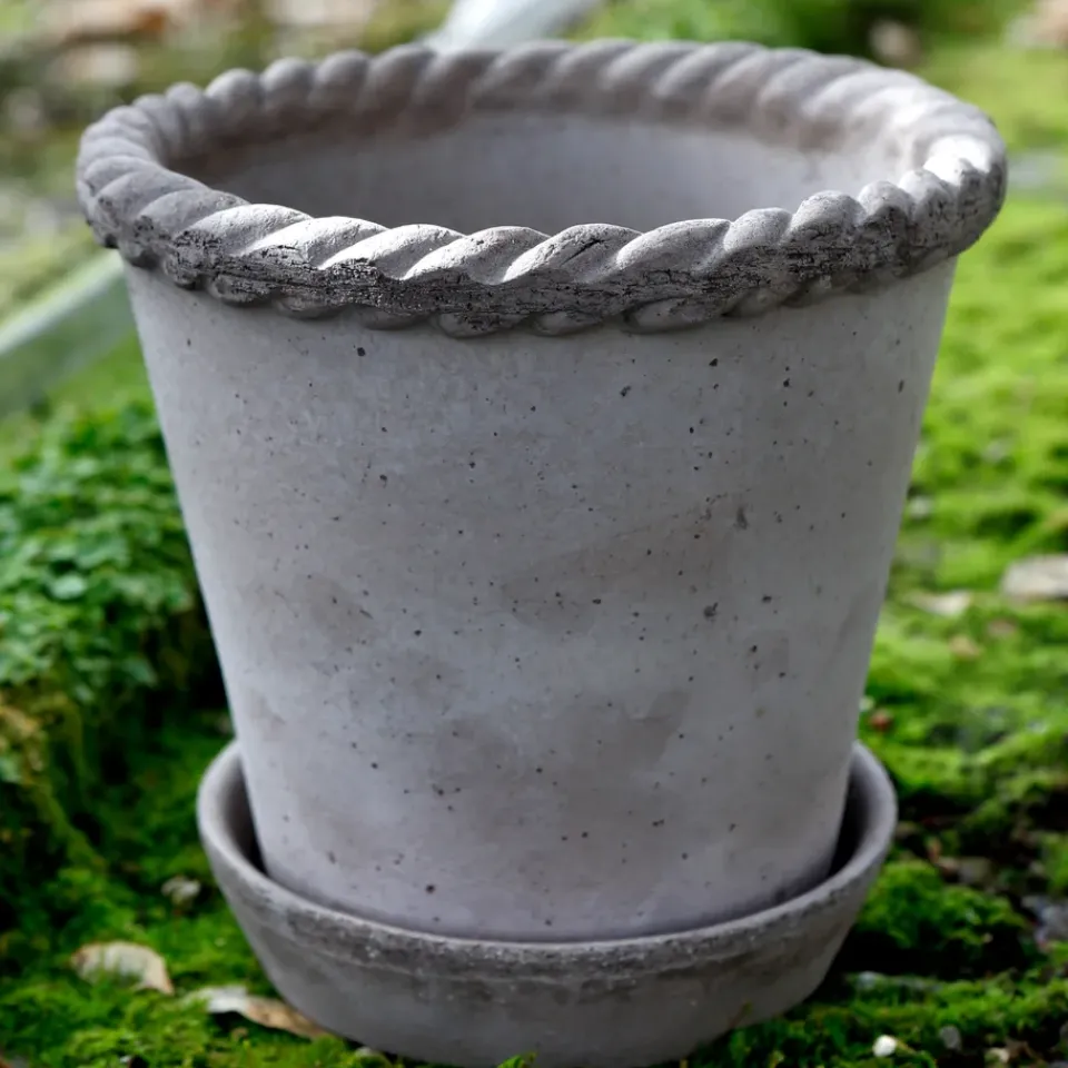 Discount Bergs Potter Maceta Emilia 16 cm, Gris