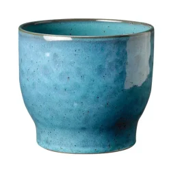 Hot Knabstrup Keramik Maceta exterior Knabstrup Ø16,5 cm, polvo Azul