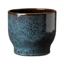 Online Knabstrup Keramik Maceta exterior Knabstrup Ø14,5 cm, Mar verde Azul
