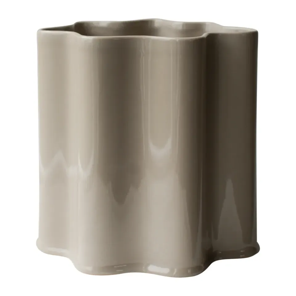 Discount DBKD Maceta Filter, Shiny mole, Ø18 cm Beige