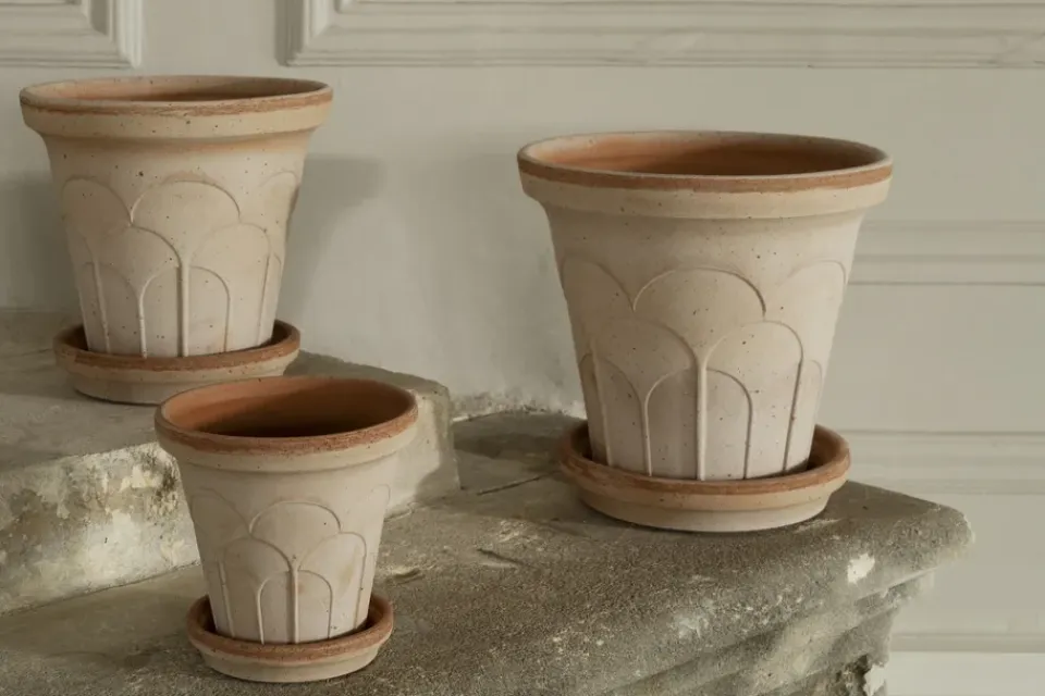 Clearance Bergs Potter Maceta Fleur con plato, 2 piezas, , Ø18 cm Rosa