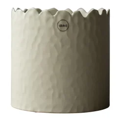 Best DBKD Maceta Flowery Ø16 cm, Creme Beige