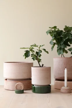 Bergs Potter Maceta Hoff, Ø16 cm, Raw Rosa-Deep Burgundy RosaPúrpura