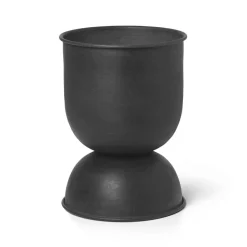 Outlet Ferm Living Maceta Hourglass extra small Ø21 cm, -gris oscuro Negro