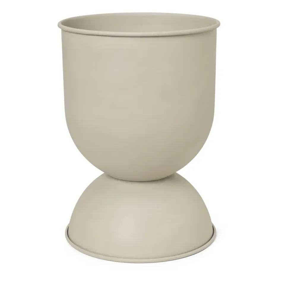 Outlet Ferm Living Maceta Hourglass grande Ø50 cm, Cashmere Beige
