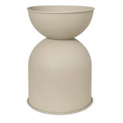 Sale Ferm Living Maceta Hourglass mediana Ø40 cm, Cashmere Beige