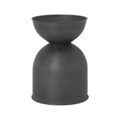 Sale Ferm Living Maceta Hourglass pequeña Ø30 cm, -gris oscuro Negro