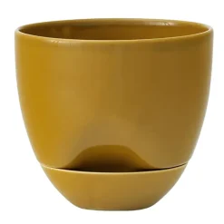 New Audo Copenhagen Maceta Hydrous Ø12 cm, Ochre Amarillo