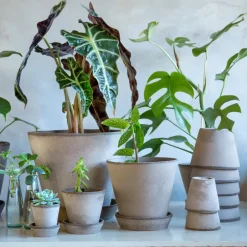 Online Bergs Potter Maceta Julie Ø12 cm, Gris