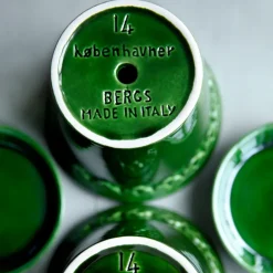 Online Bergs Potter Maceta Københavner esmaltada Ø18 cm, Verde