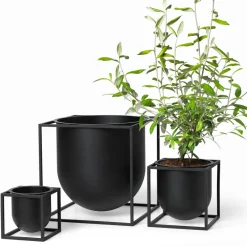 Best Audo Copenhagen Maceta Kubus 10 cm, Negro