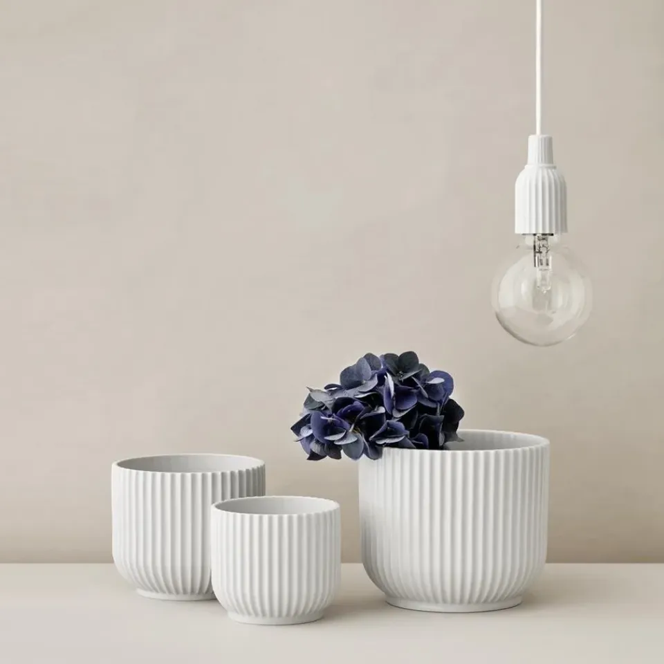 Hot Lyngby Porcelæn Maceta Lyngby, , Ø11,5 cm Blanco