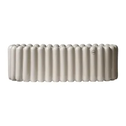 Best DBKD Maceta Mist ovalada, Topo brillante Beige